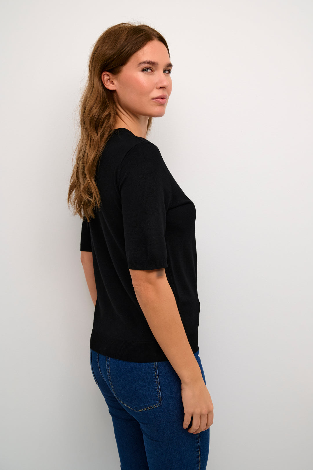 KAFFE KAlizza O-neck Pullover Black Deep