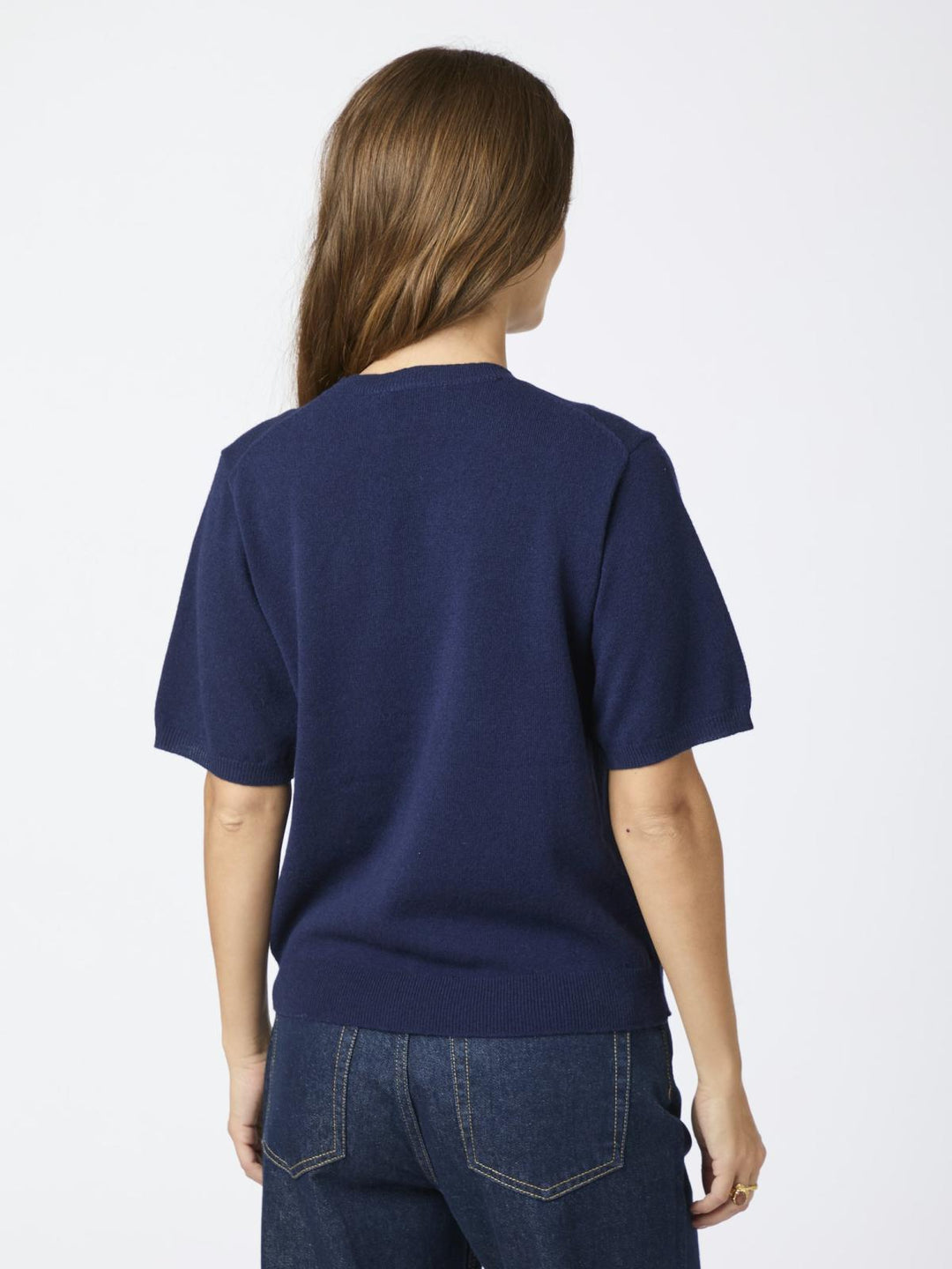 NEO NOIR Missy Knit Tee Navy