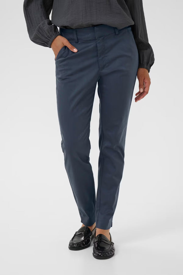 KAFFE KALea Chino Pant Black Oyster