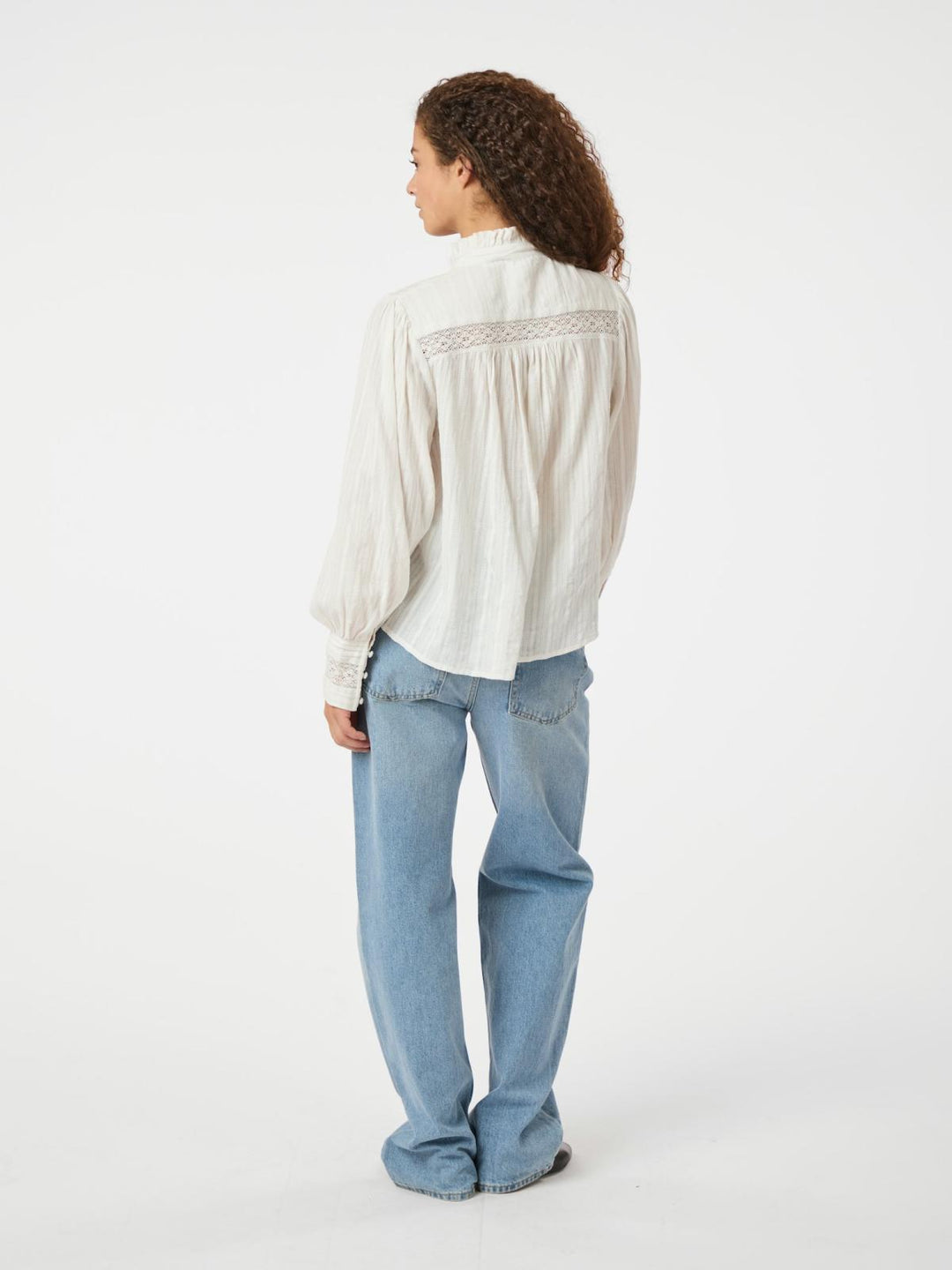 NEO NOIR Bria Dobby Blouse Off White