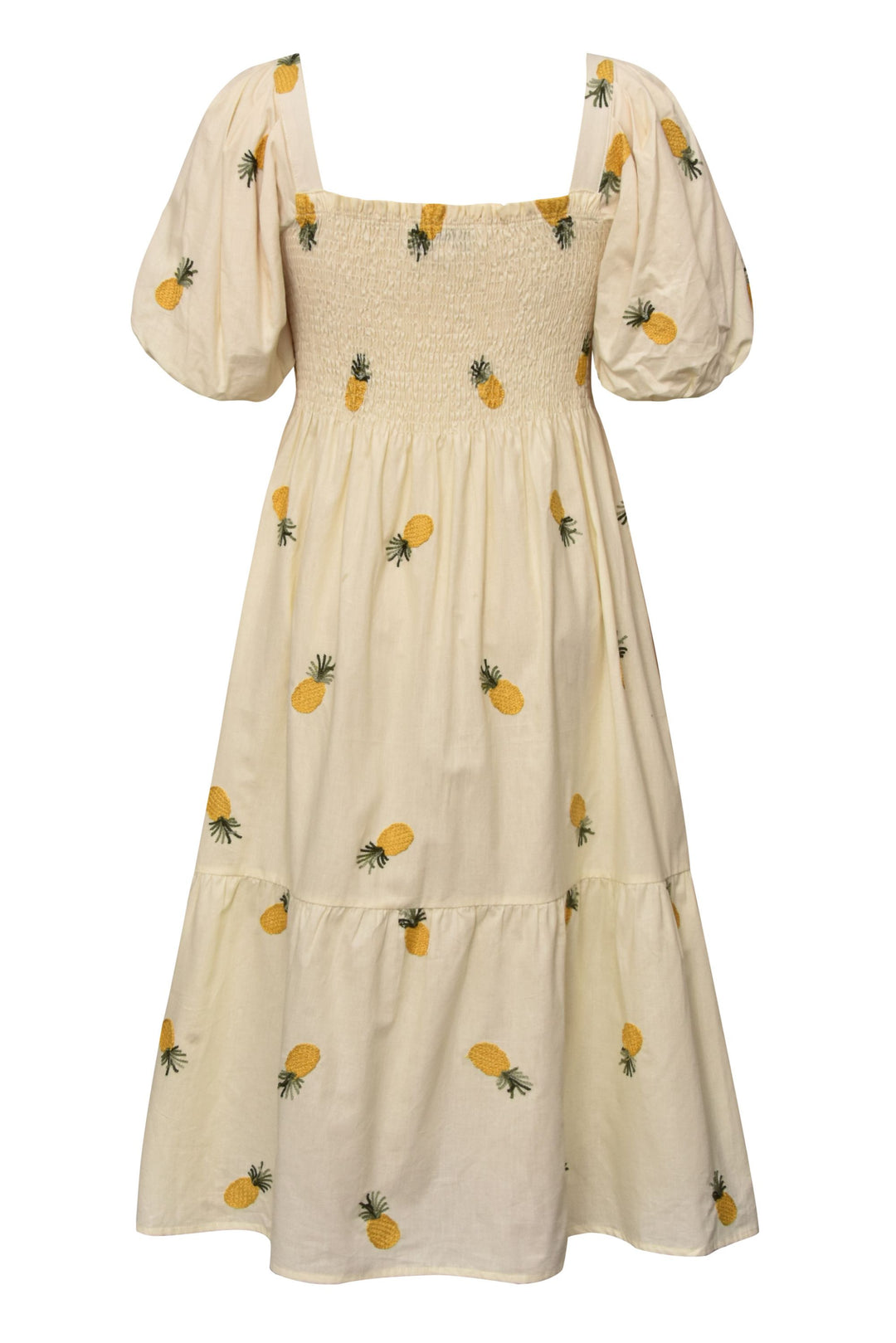 A-VIEW Cheri Fruit Dress Sand/Yellow