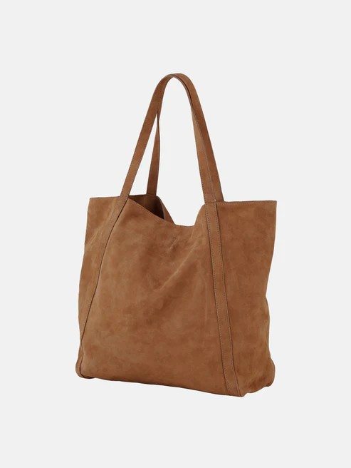 BECKSÖNDERGAARD Suede Eden Bag Brown