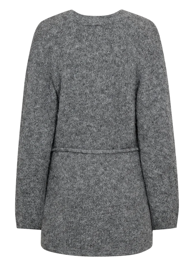 FREEQUENT FQGrslulu-Cardigan Dark Grey Melange