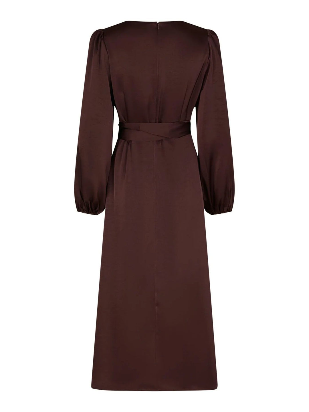 NEO NOIR Rimini Heavy Sateen Dress Burgundy