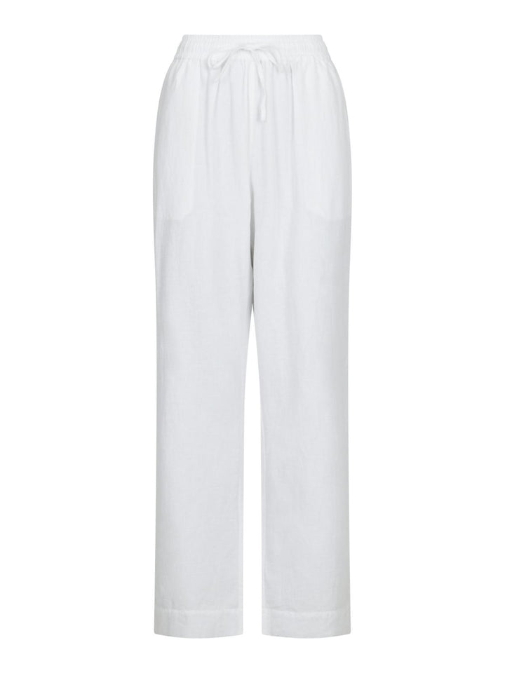 NEO NOIR Sonar Linen Pants White