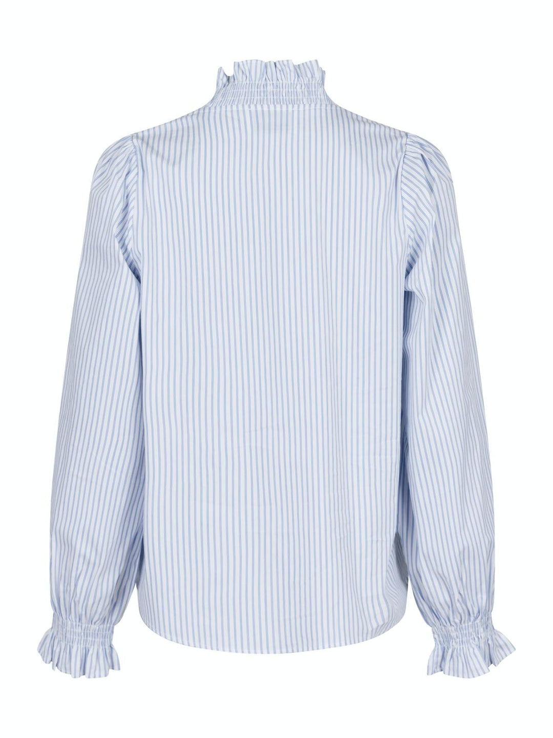 NEO NOIR Brielle Stripe Shirt White/Light Blue