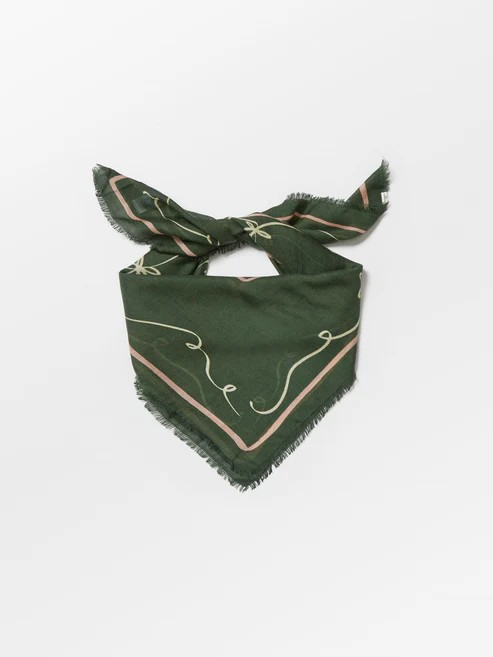 BECKSÖNDERGAARD Pencia Siw Scarf Sphagnum Green