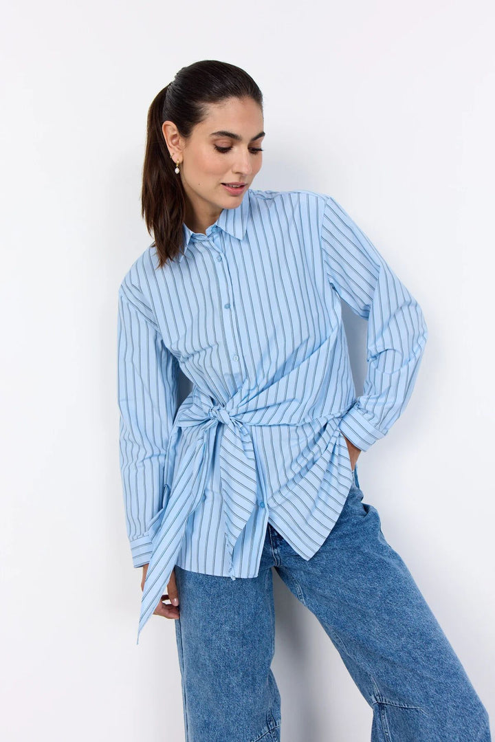 SOYACONCEPT SC-Bardot 3 Blue Shirt