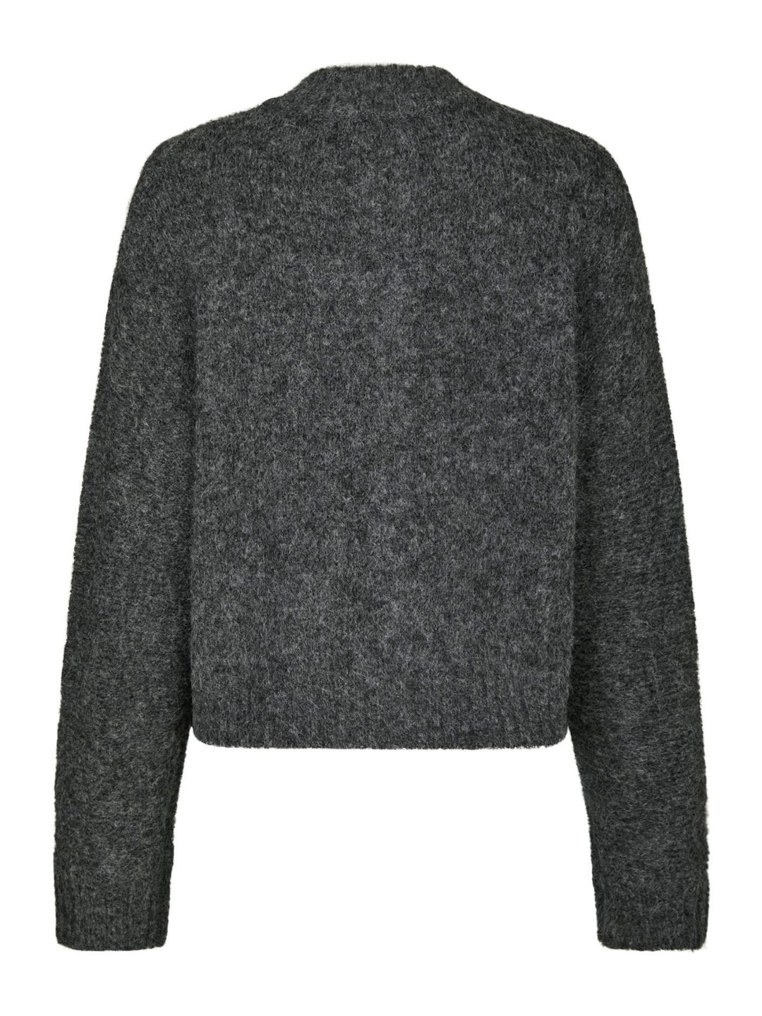 NEO NOIR Taura Fluffy Knit Cardigan Antracit