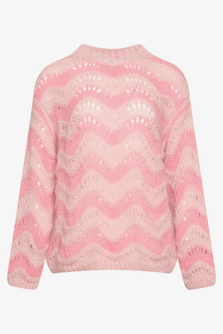 NOELLA Panama Knit Jumper Rose/Cream