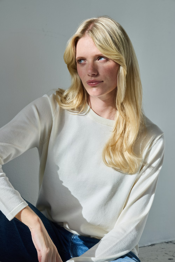 ICHI IHLULS O-NECK LS BRICH