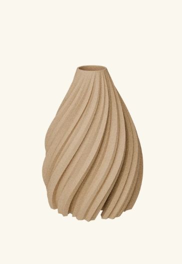DAZZLE & DAWN Wave Bud Vase Wood Light Oak