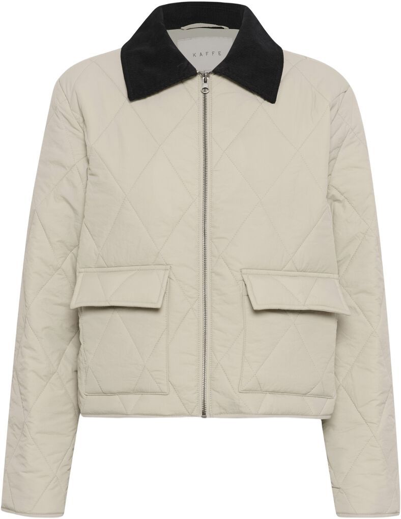 KAFFE KAanneli Quilted Jacket Feather Gray
