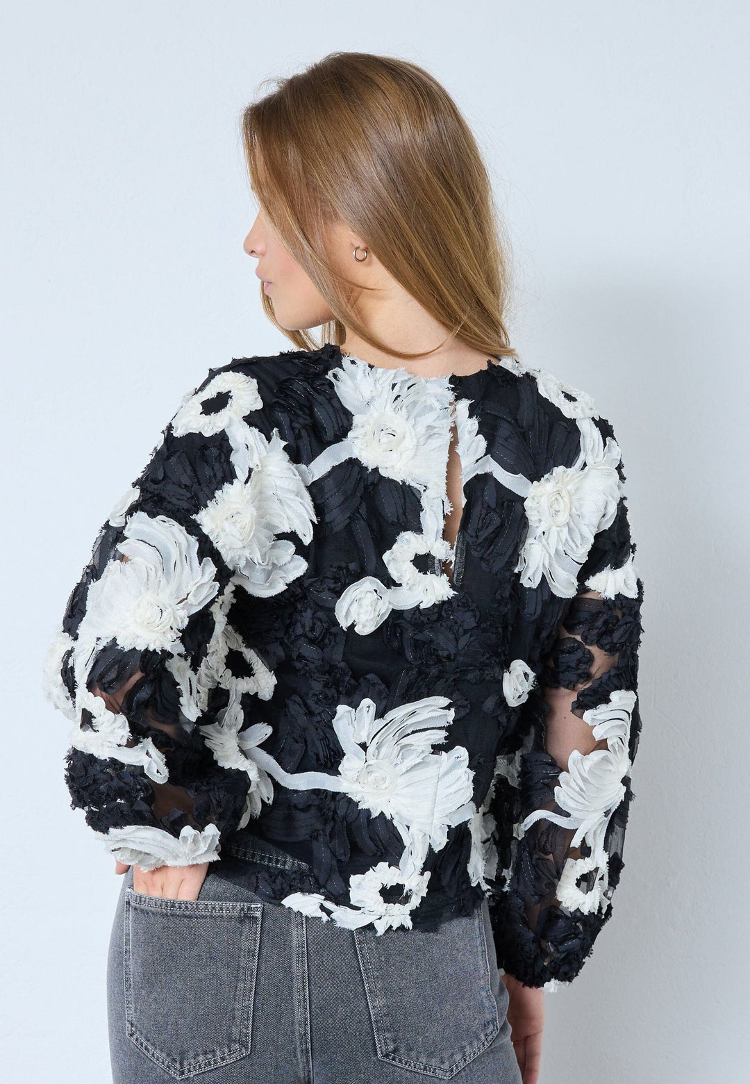 CO´COUTURE FleurCC Fluffy Blouse Black