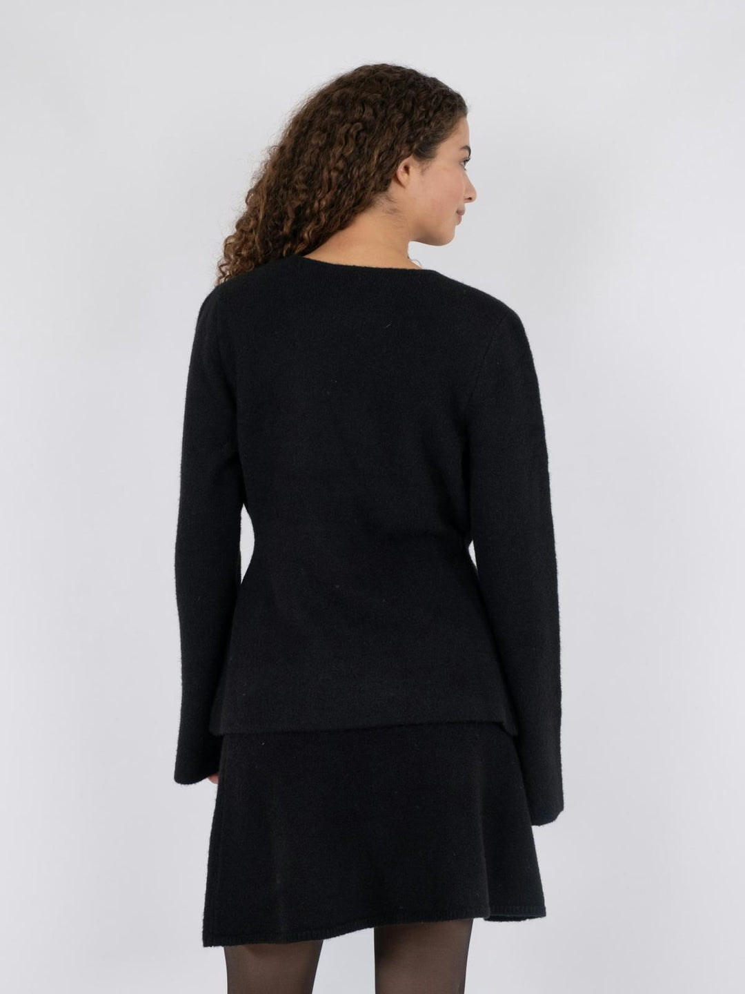 NEO NOIR Marie Louise Knit Cardigan Black