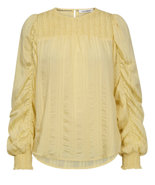 CO´COUTURE KesiCC Drape Sleeve Blouse Pale Yellow
