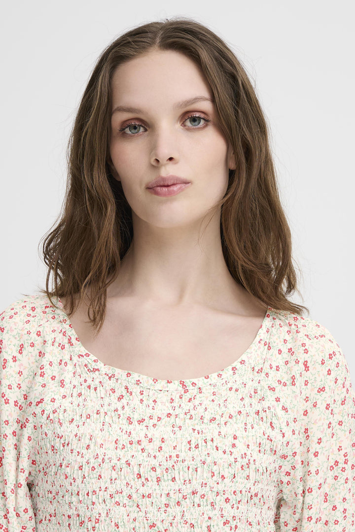 ICHI IHvera DR40 Pink Flower Aop