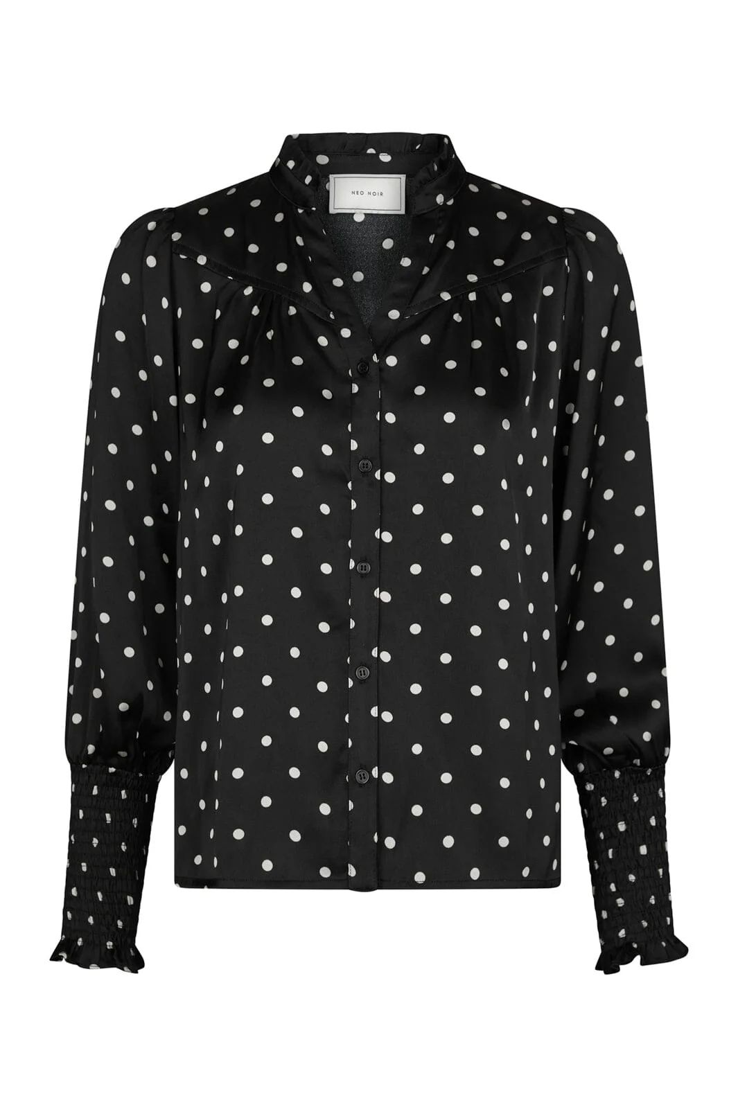 NEO NOIR Camisa Dot Blouse Black