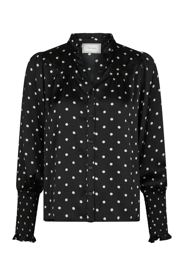 NEO NOIR Camisa Dot Blouse Black