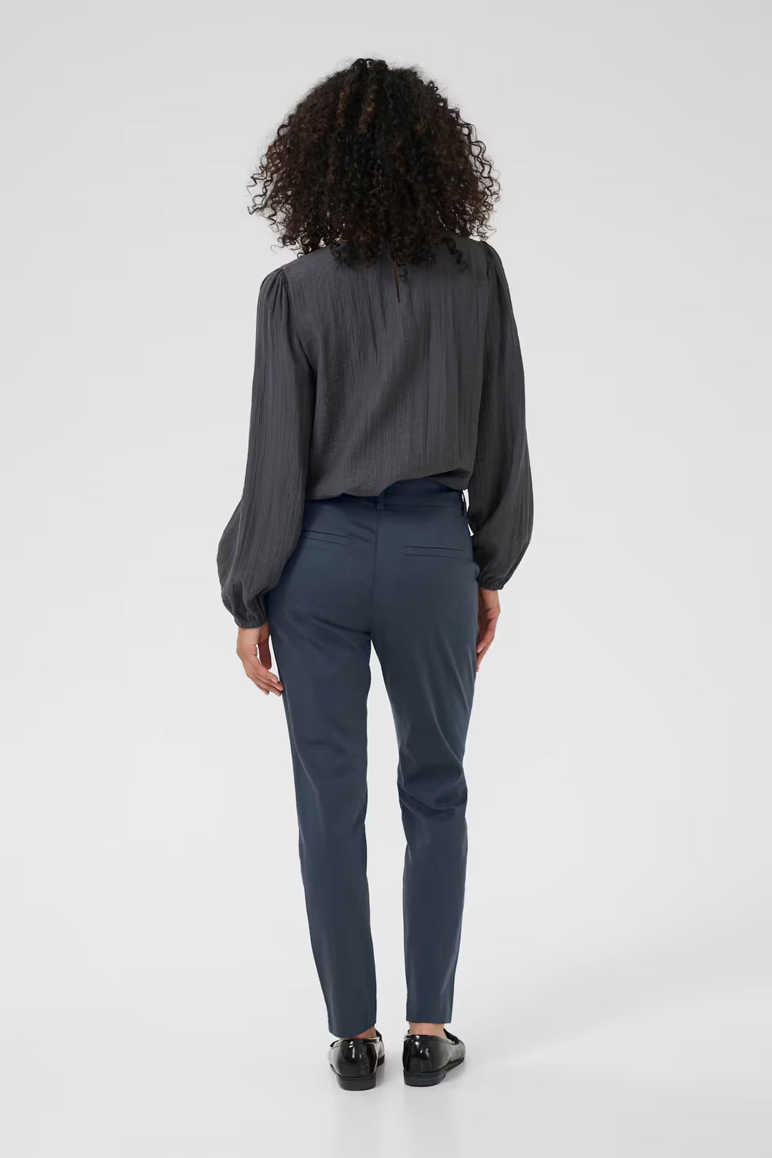 KAFFE KALea Chino Pant Black Oyster