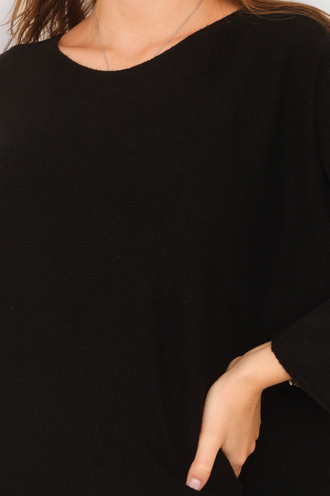 COPENHAGEN LUXE Classic Knit LS Sweater Black