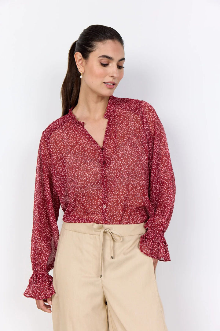 SOYACONCEPT SC-Bebbie 2 Ruby Red Blouse