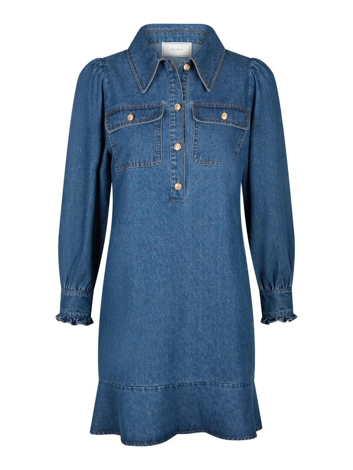 NEO NOIR Nikko Denim Dress Blue