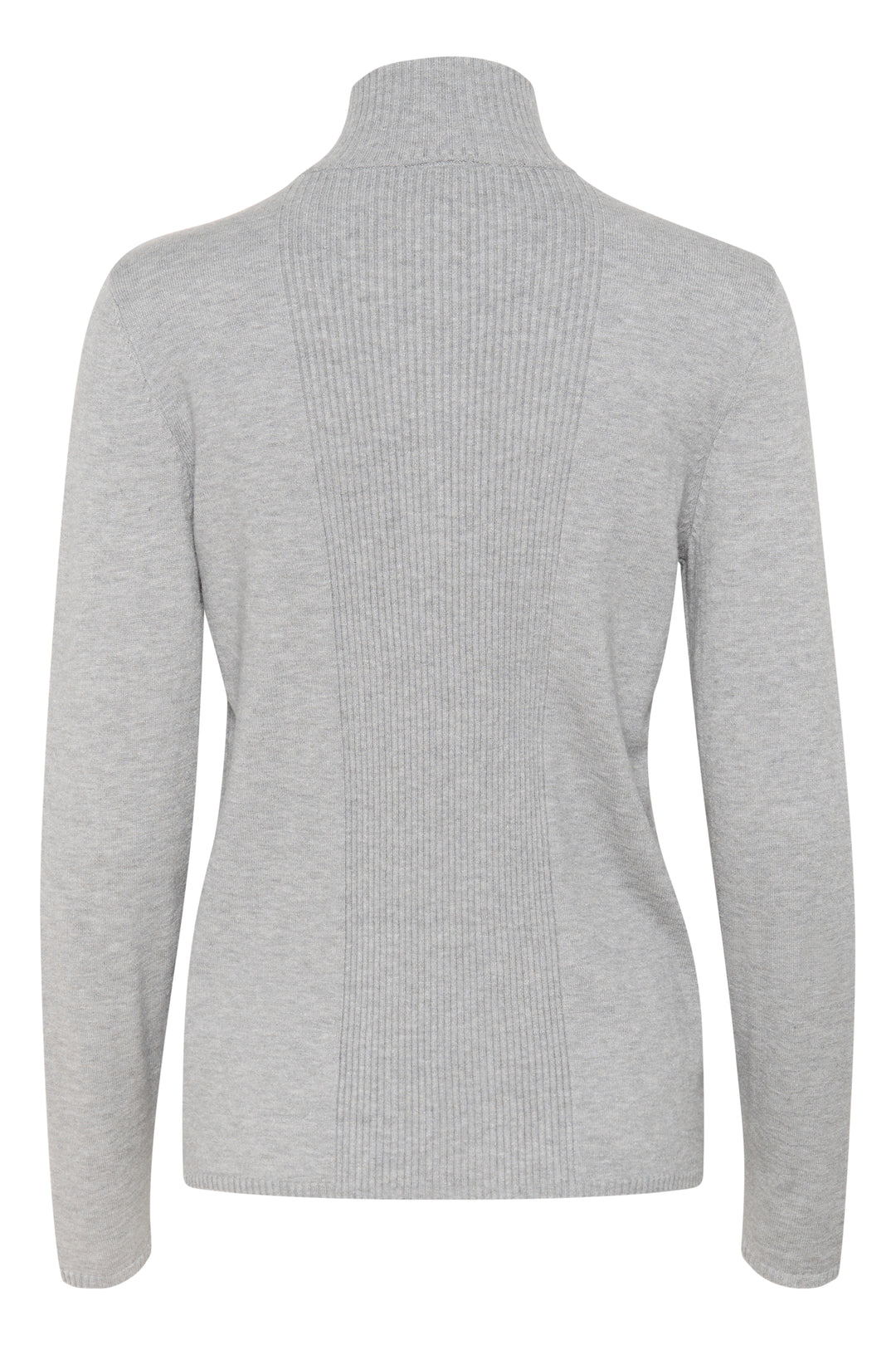 CREAM CRDela High Neck Pullover Grey Melange