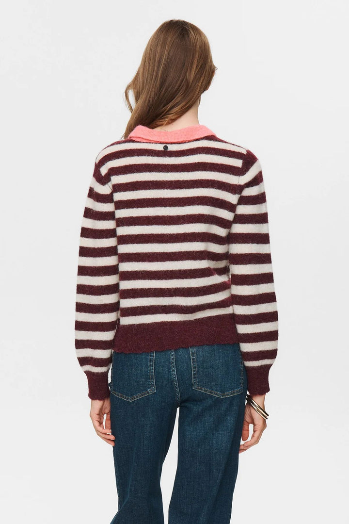 NÜMPH NUCiara Riette Stripe Pullover Winetasting
