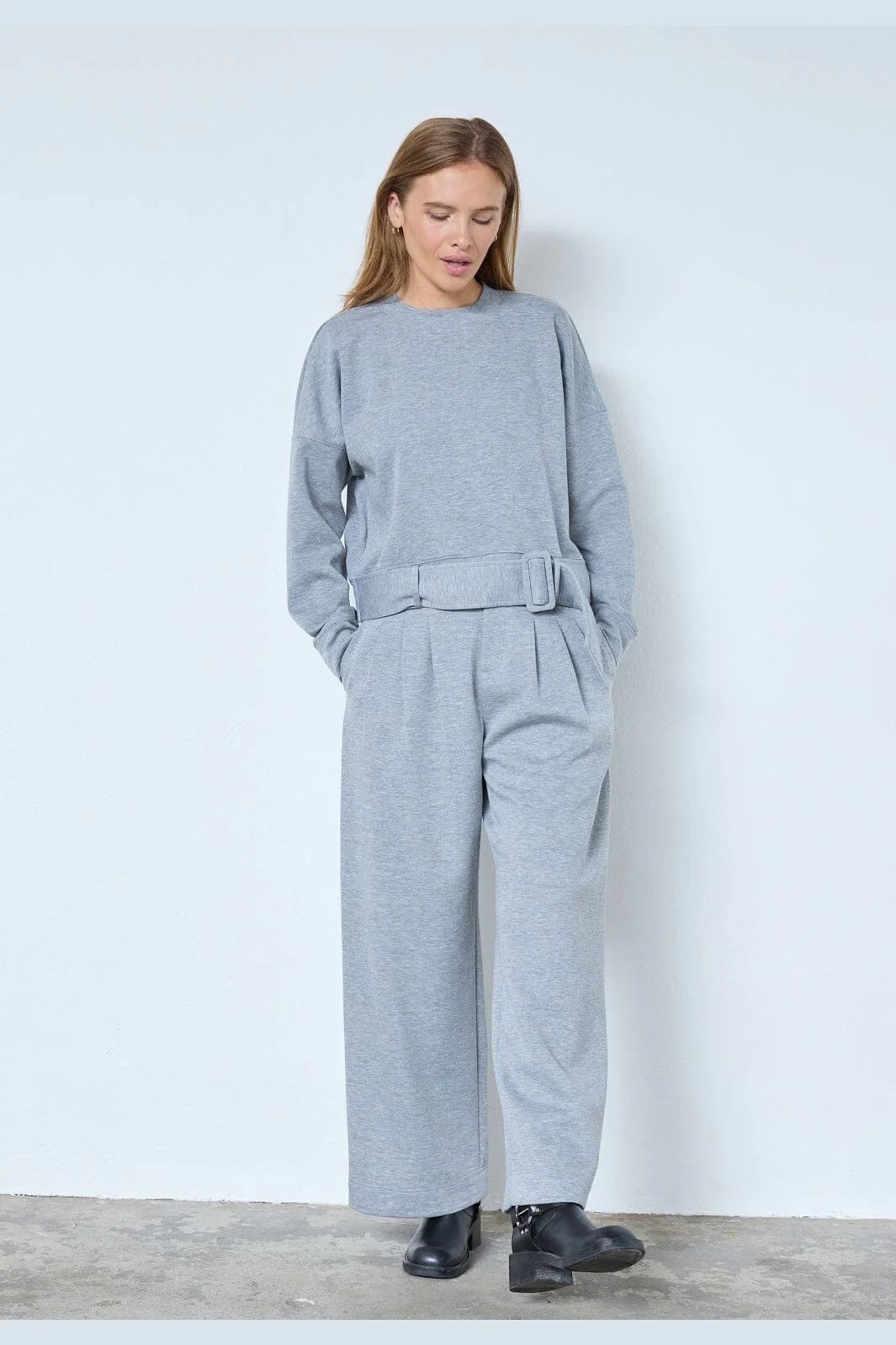 CO´COUTURE LanceCC Belt Sweat Grey Melange