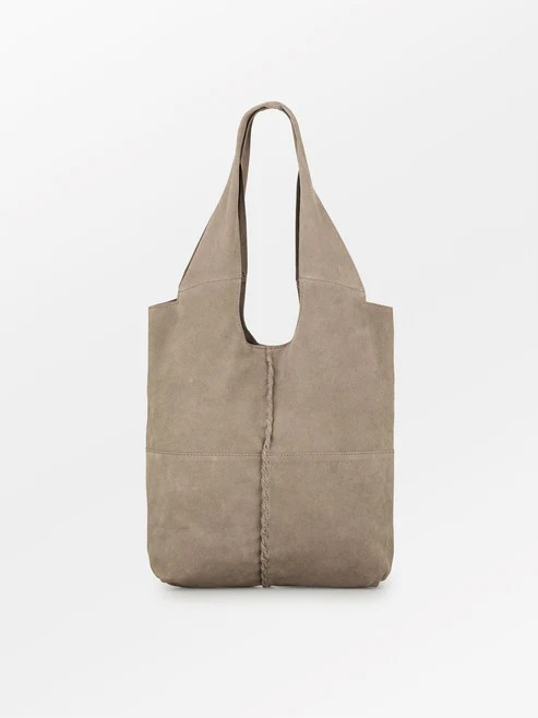 BECKSÖNDERGAARD Suede Demi Bag Moral Gray