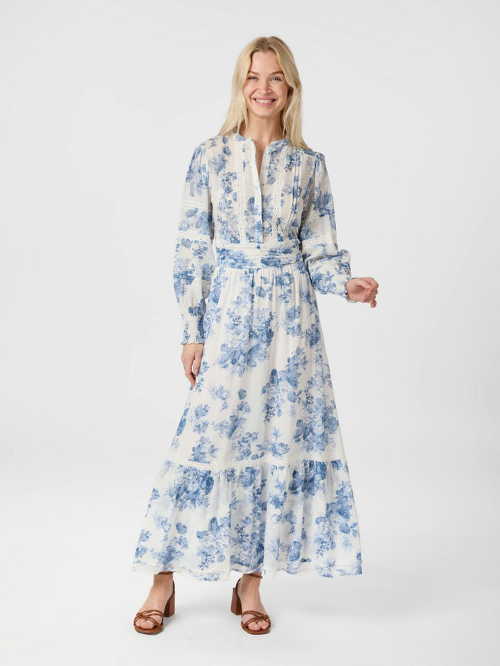 NEO NOIR Columbia Flower Flow Dress Light Blue