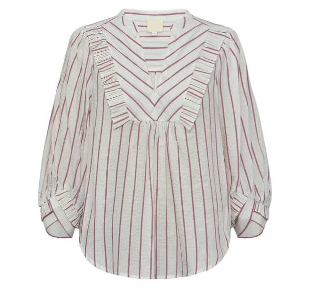 GOSSIA  SophiaGO Daimi Mo Blouse Rosa/Creme Stripes