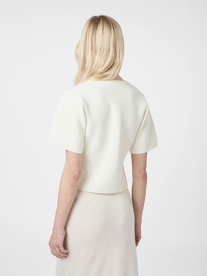 NEO NOIR Setta Knit Blouse Off White