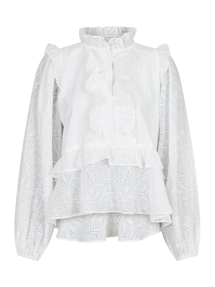 NEO NOIR Hawaii Burnout Blouse White