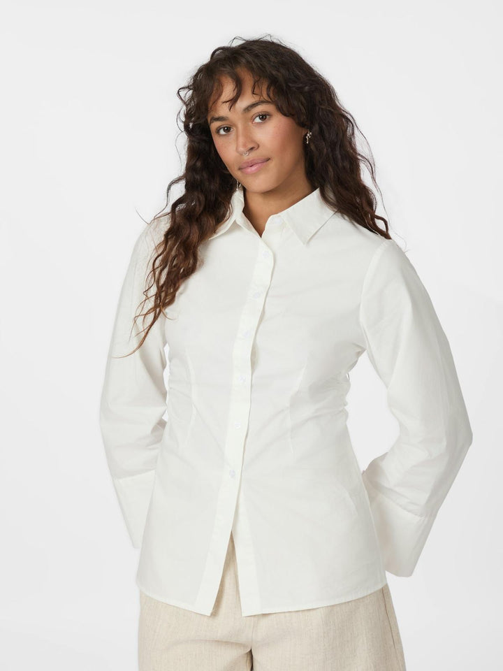 NEO NOIR Caroli Poplin Shirt White