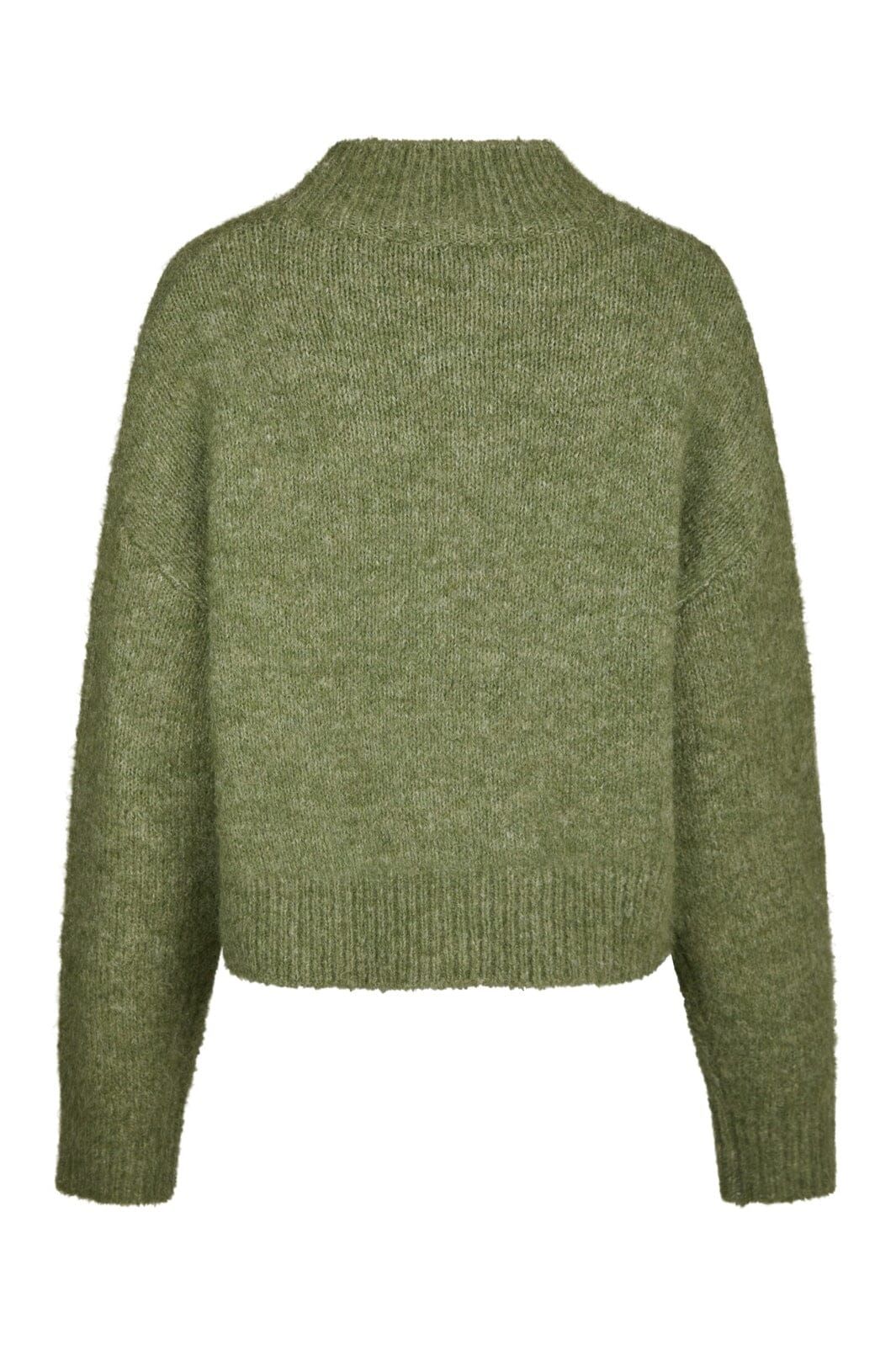 NEO NOIR Paulina Fluffy Knit Blouse Dusty Green