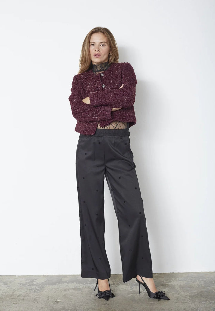 CO´COUTURE PeachCC Bouclet Jacket Plum