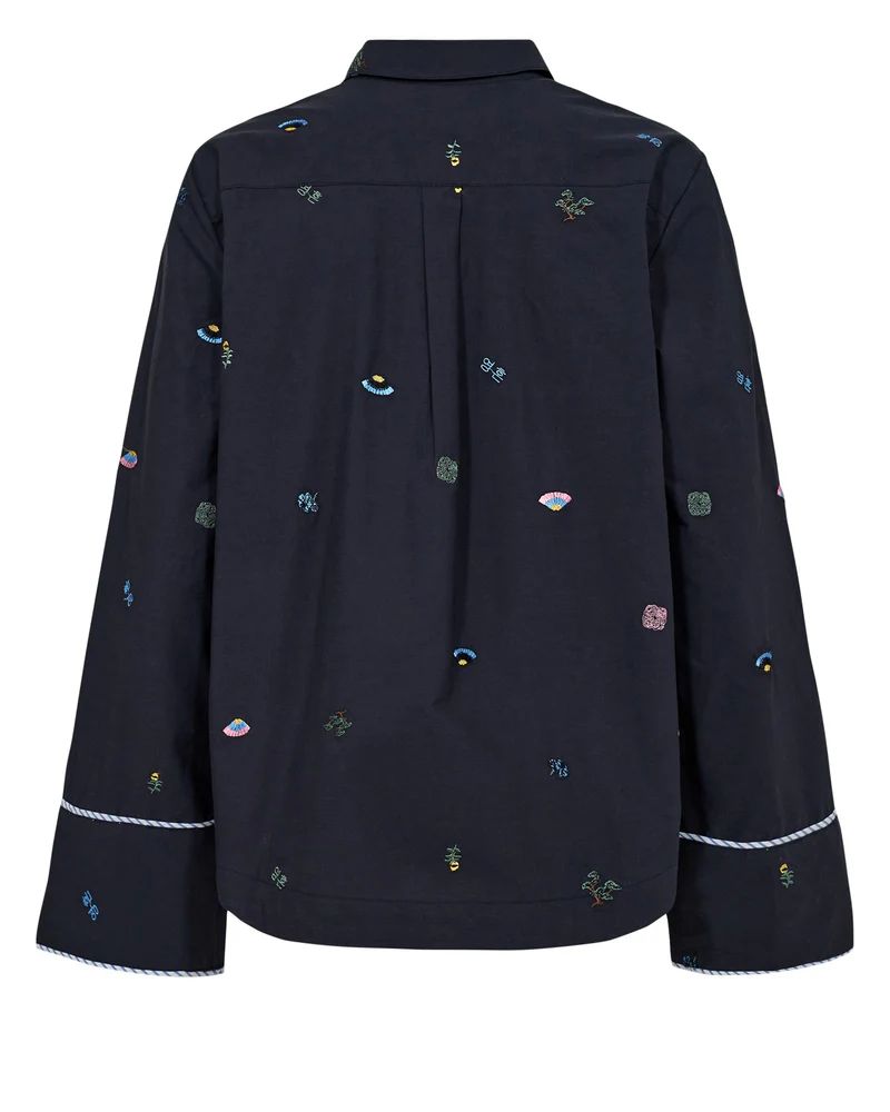 NÜMPH Nuchiro Boxy Shirt Dark Sapphire
