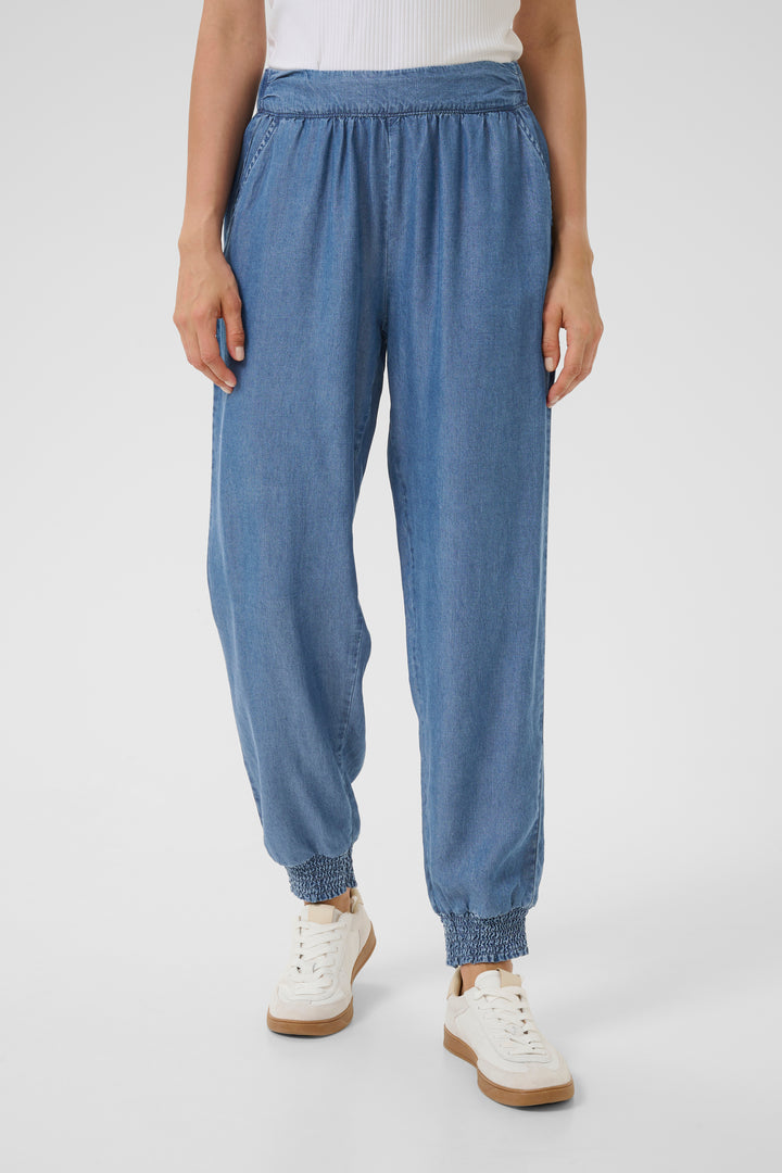 CREAM CRMolly Harem Pant Toronto Medium Blue Denim