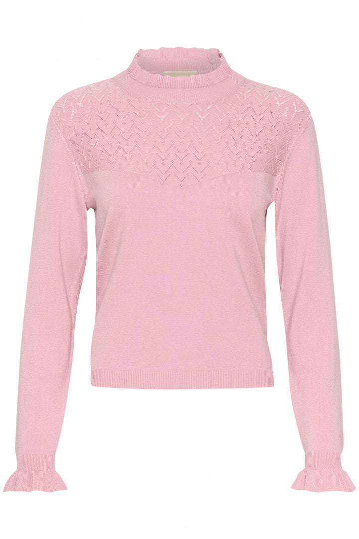 CREAM CRVillea Knit Blouse Dawn Pink