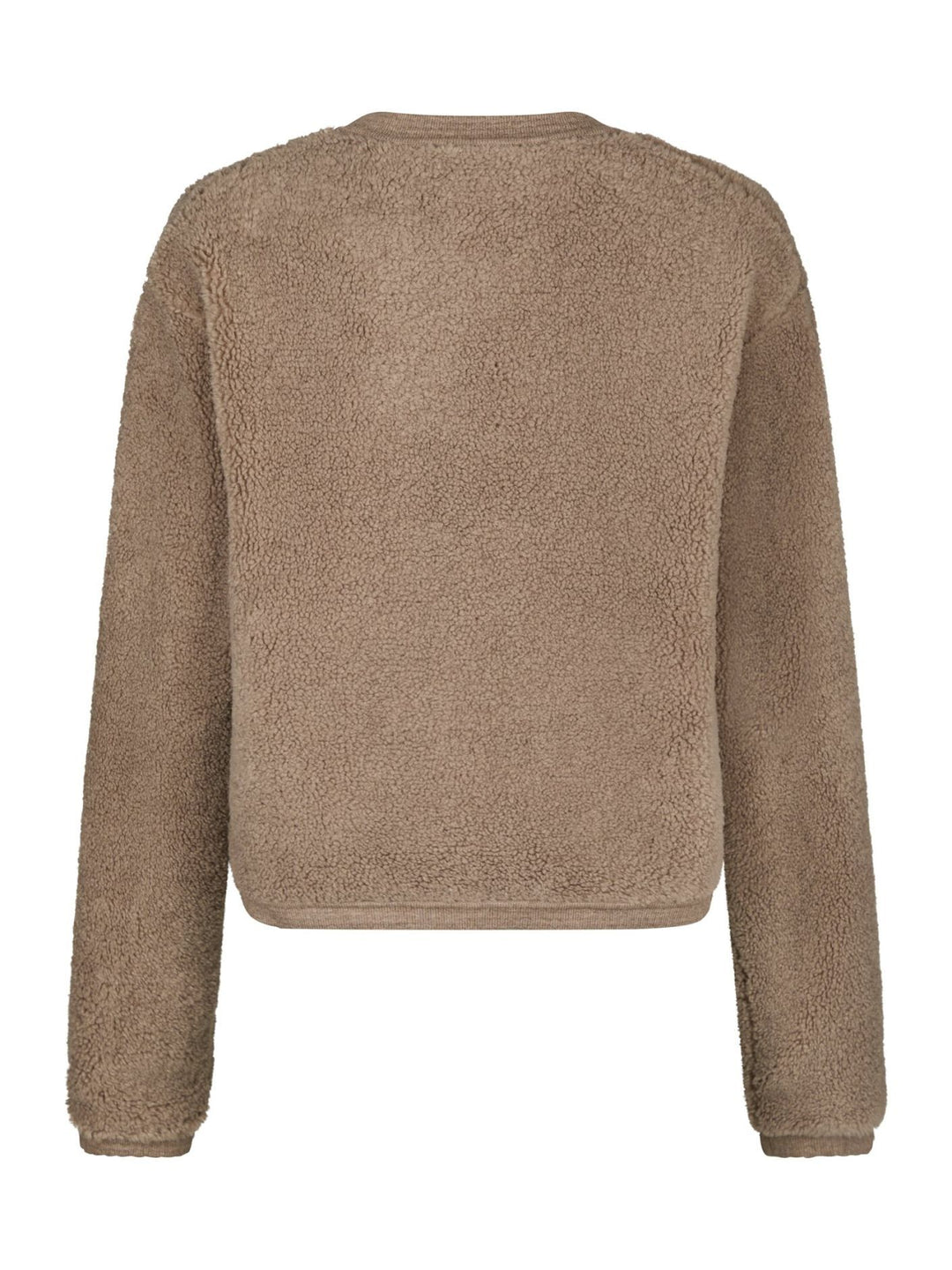 NEO NOIR Limo Fluffy Knit Cardigan Dark Sand