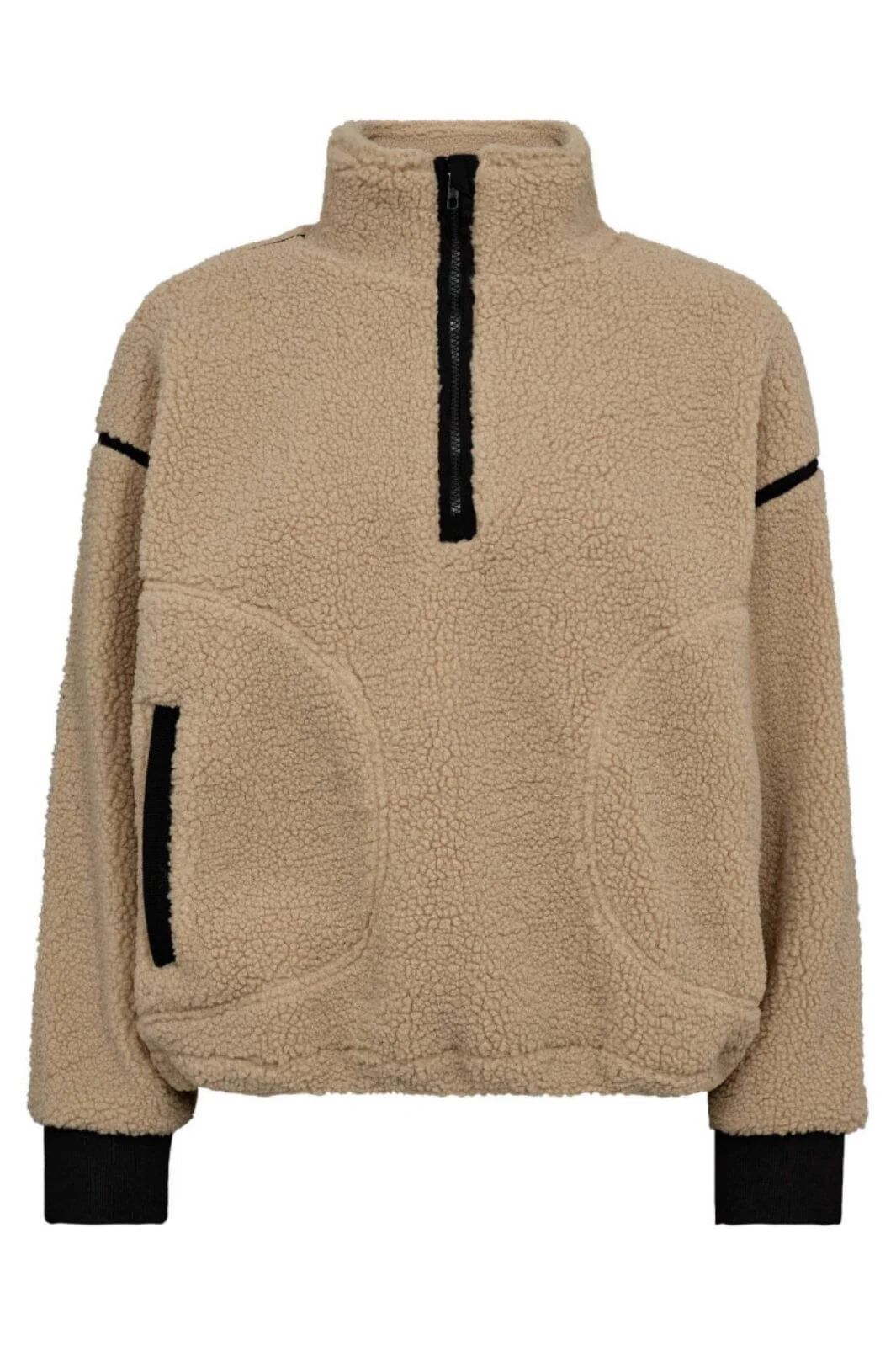 CO´COUTURE MadinCC Fleece ANorak Sand