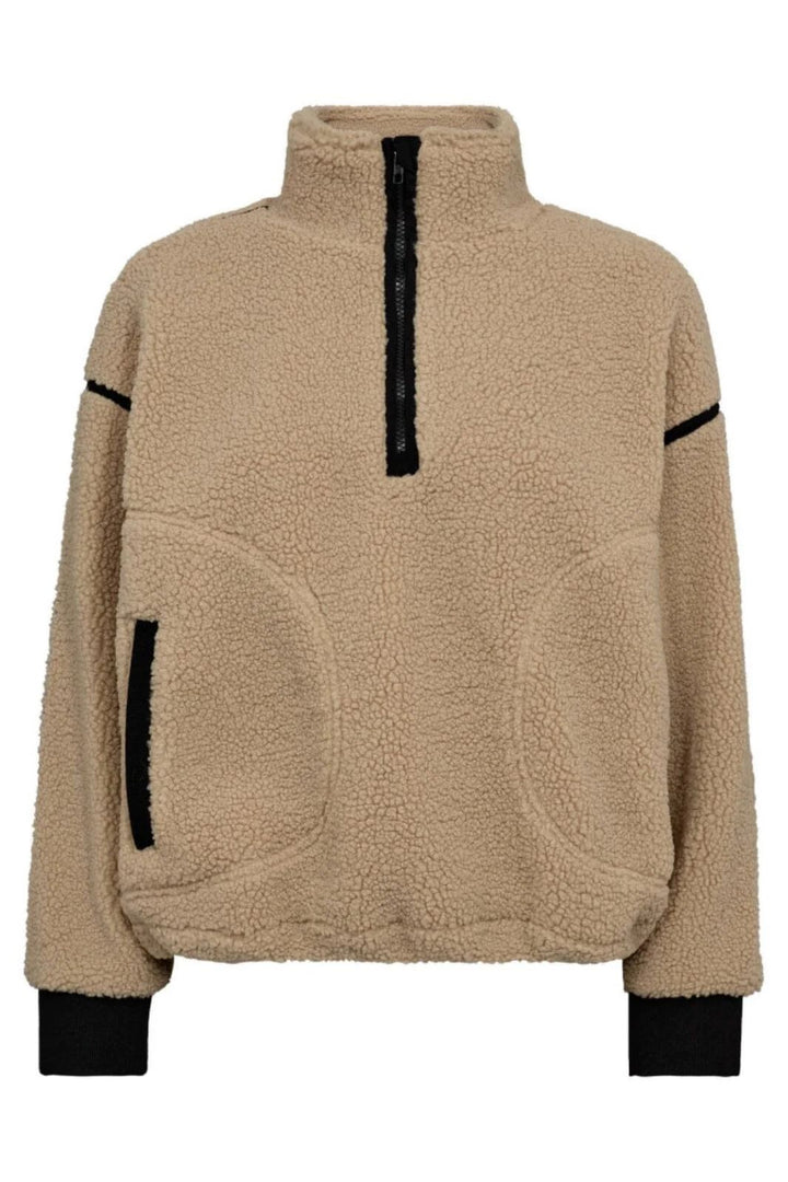 CO´COUTURE MadinCC Fleece ANorak Sand