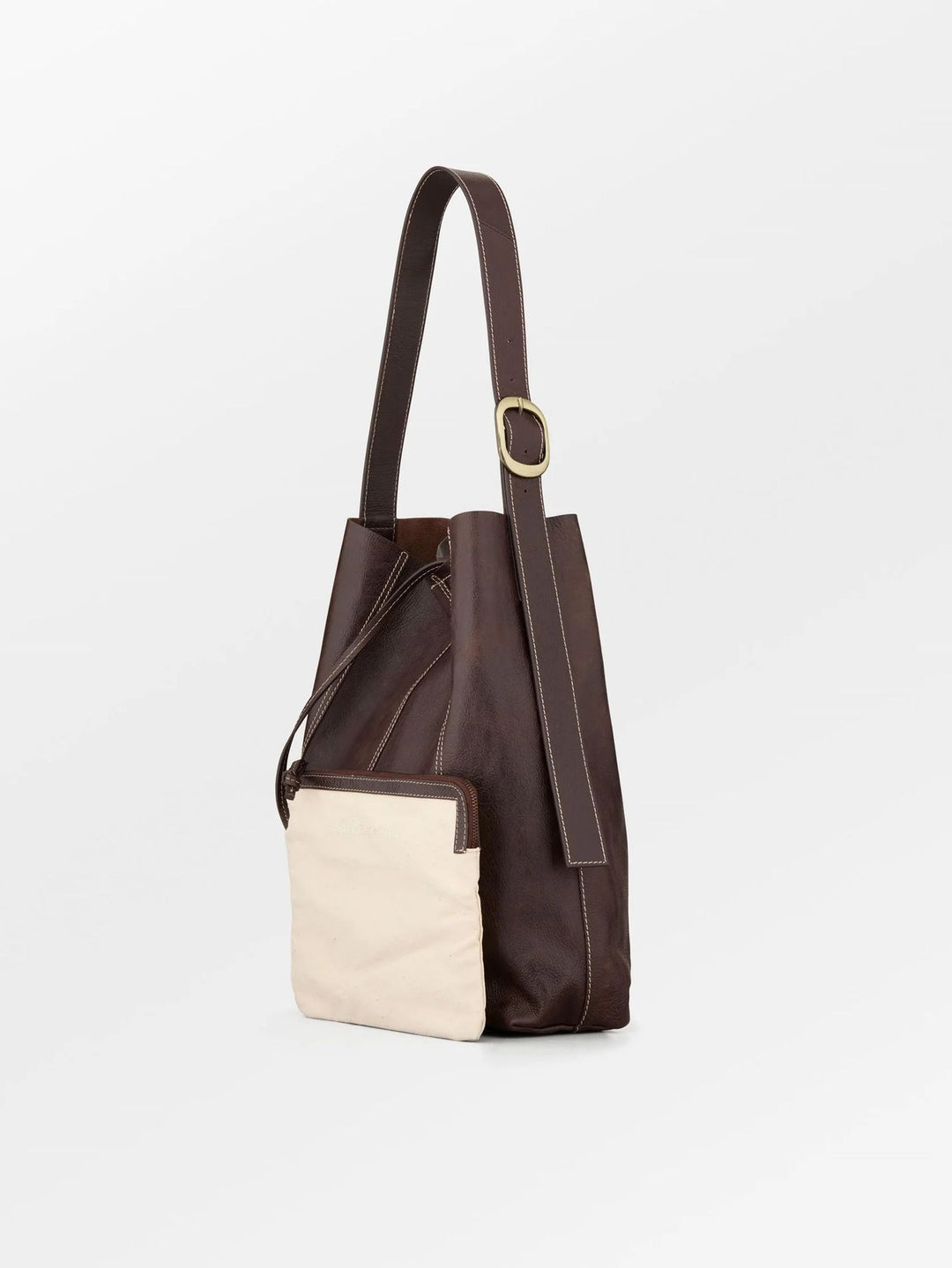 BECKSÖNDERGAARD Panel Mae Buckle Bag Chocolate Torte