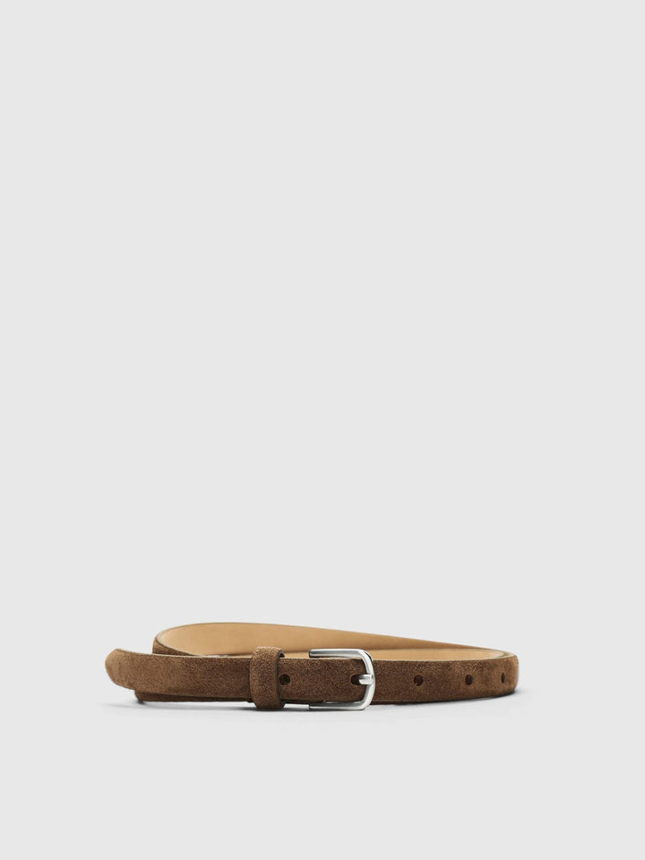 SELECTED Iona Suede Belt Tan