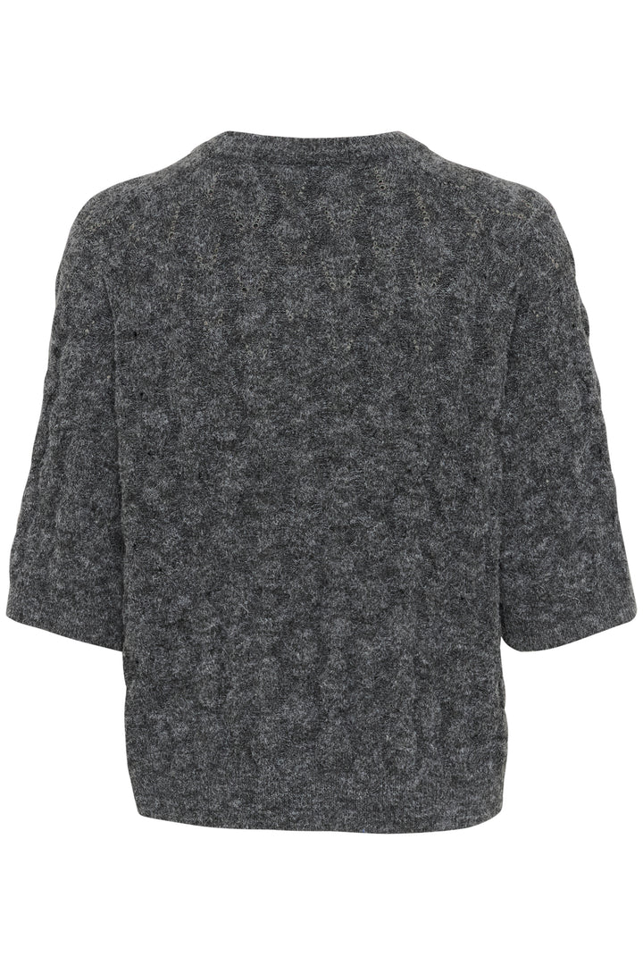 KAFFE KAmalene Knit Pullover Dark Grey Melange