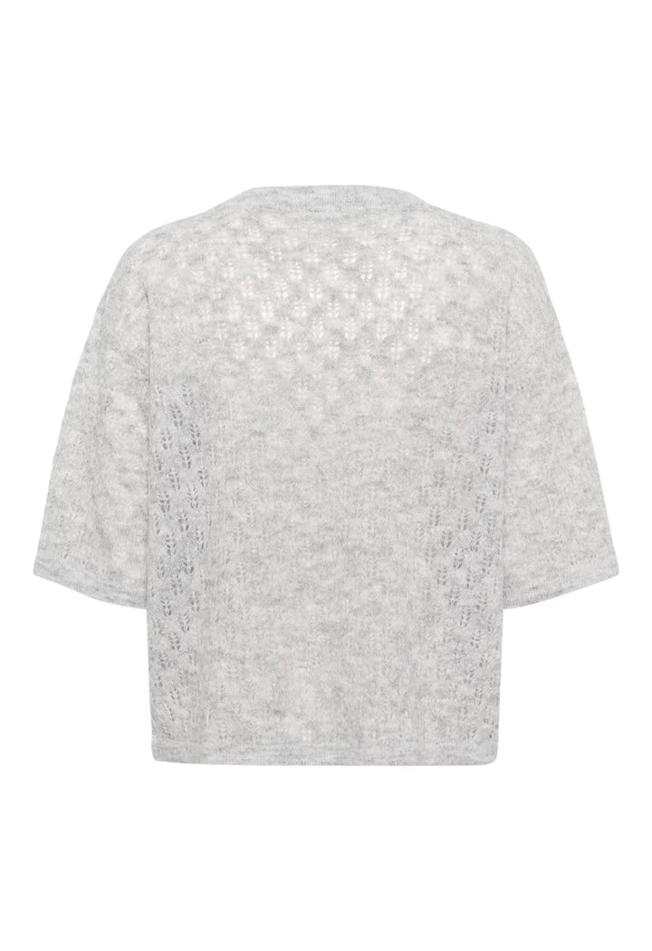 KAFFE KAlourine V-Neck Pullover Light Grey Melange