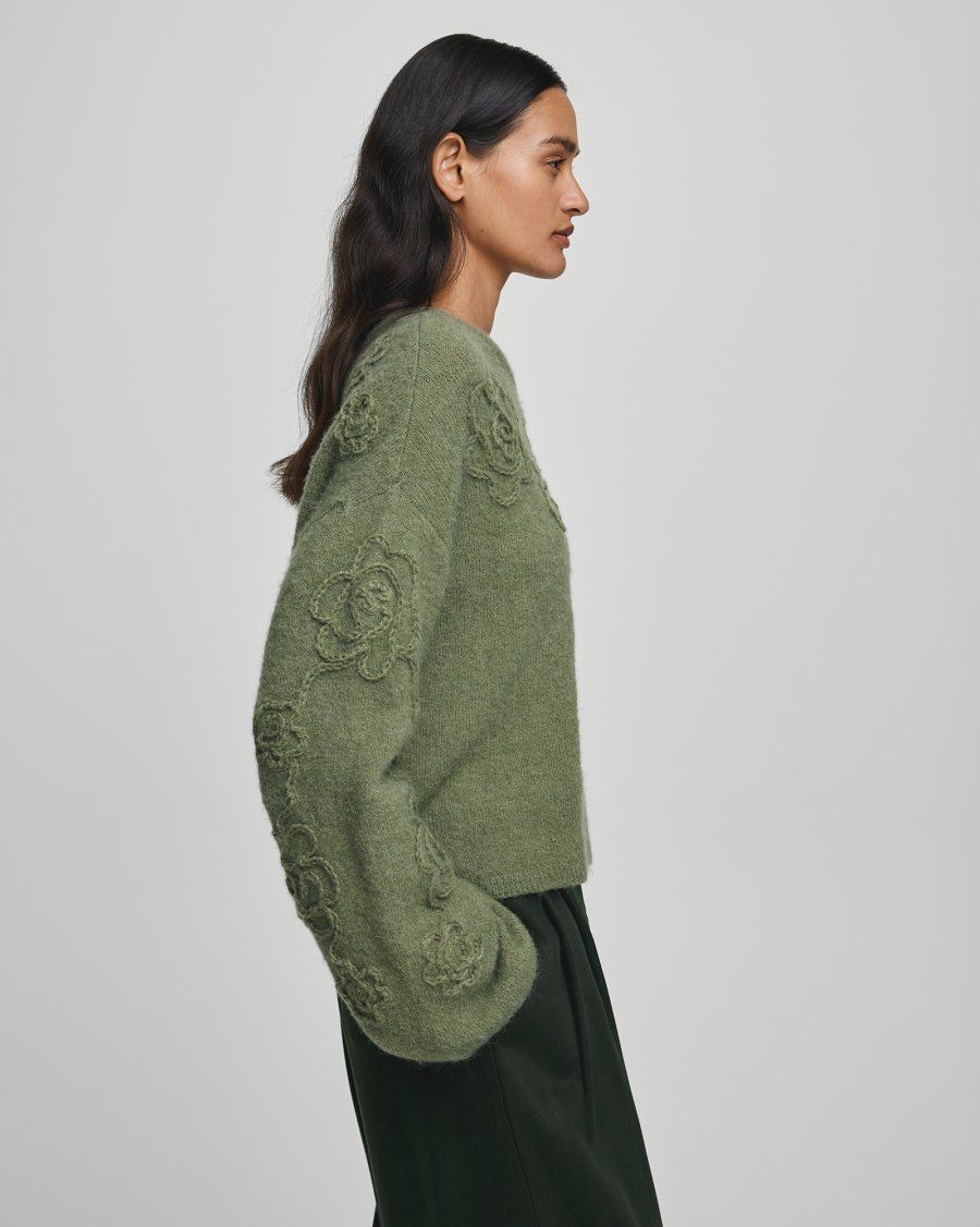 MSCH COPENHAGEN MSCHMiabelle Hope Pullover Olivine/Flower