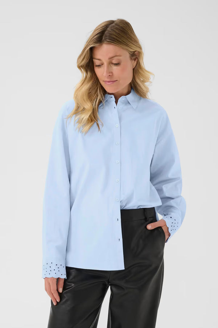 Cream CRCecilia Shirt Brunnera Blue